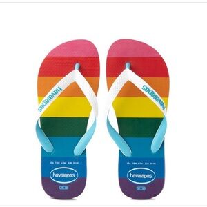 Havaianas Top Pride Rainbow flip flop thong‎ slippers size 13M brand new